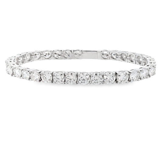 Pulsera de tenis de moissanita de 12,50 ct de plata de ley