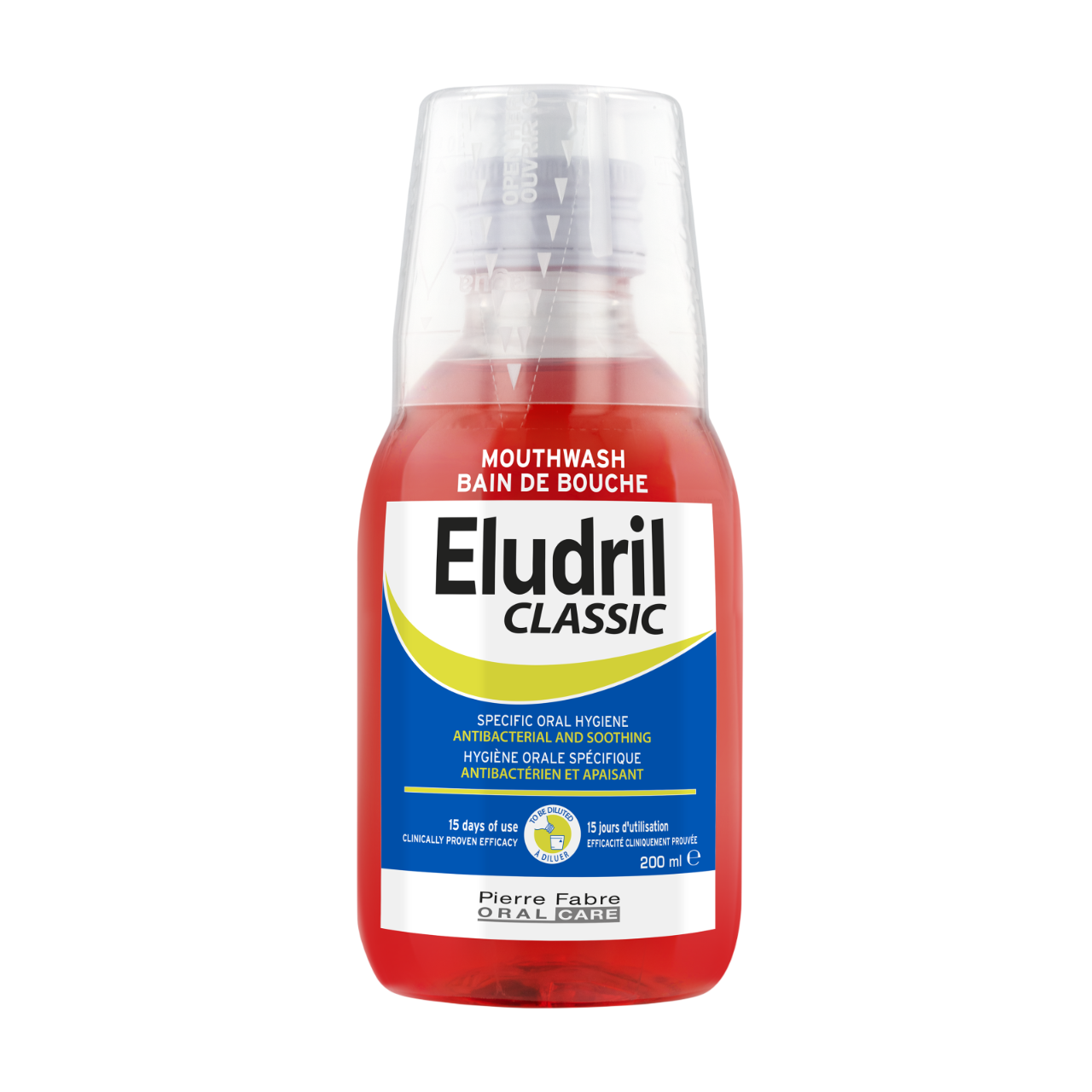 Eludril, Mouthwash, Anti-plaque, 200 ml