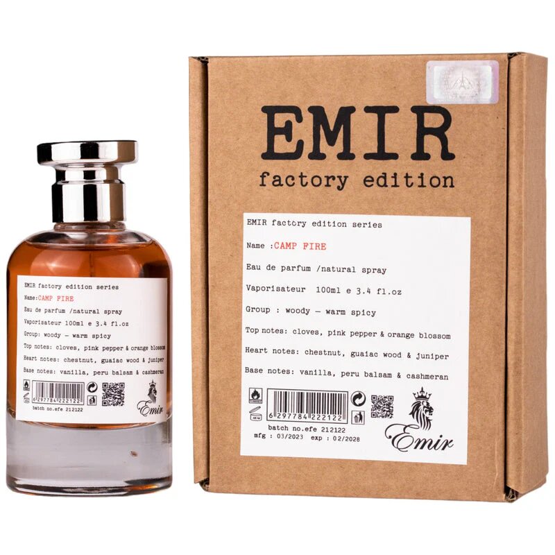 Emir, Camp Fire Factory Edition, Eau De Parfum, Unisex, 100 ml