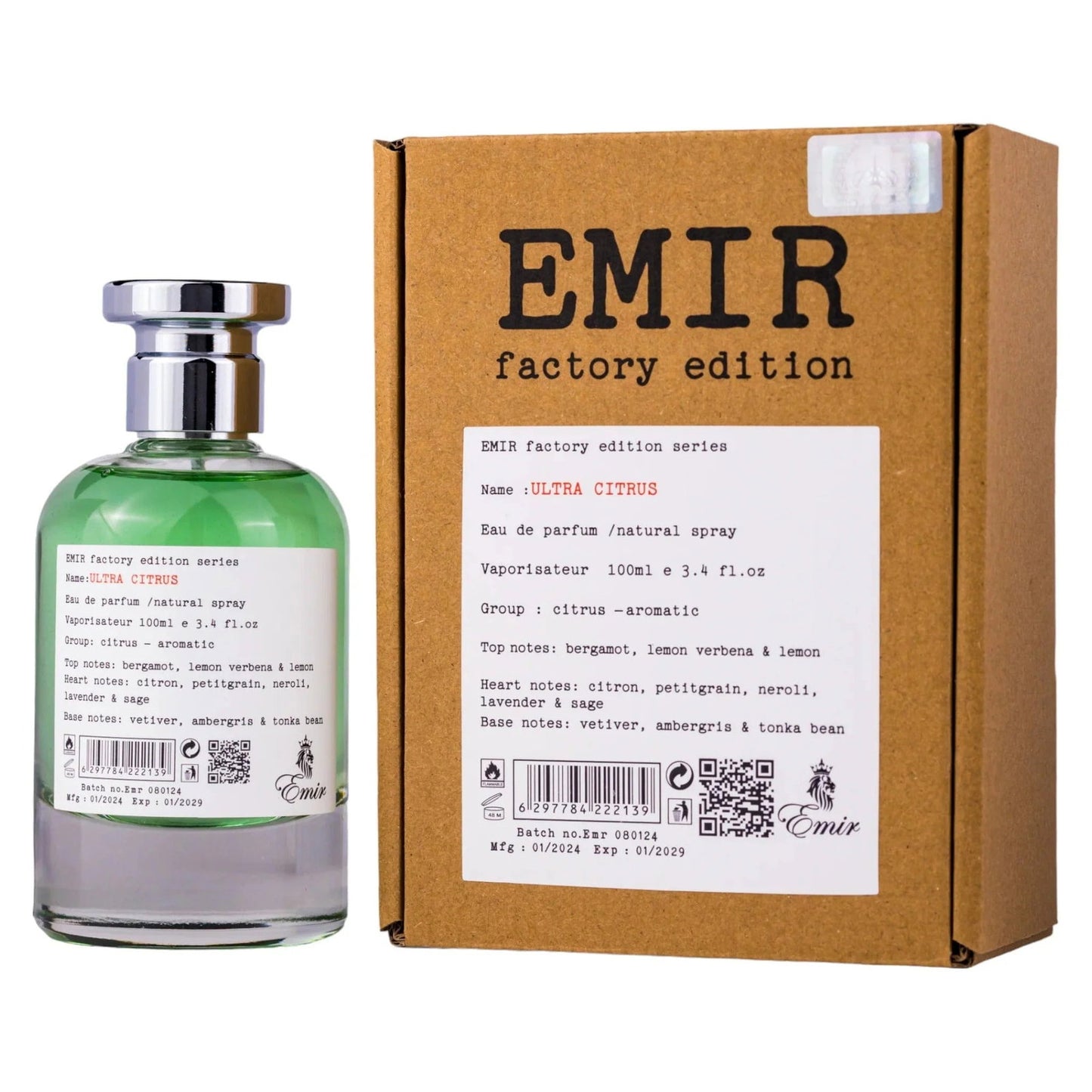 Emir, Ultra Citrus Factory Edition, Eau De Parfum, Unisex, 100 ml