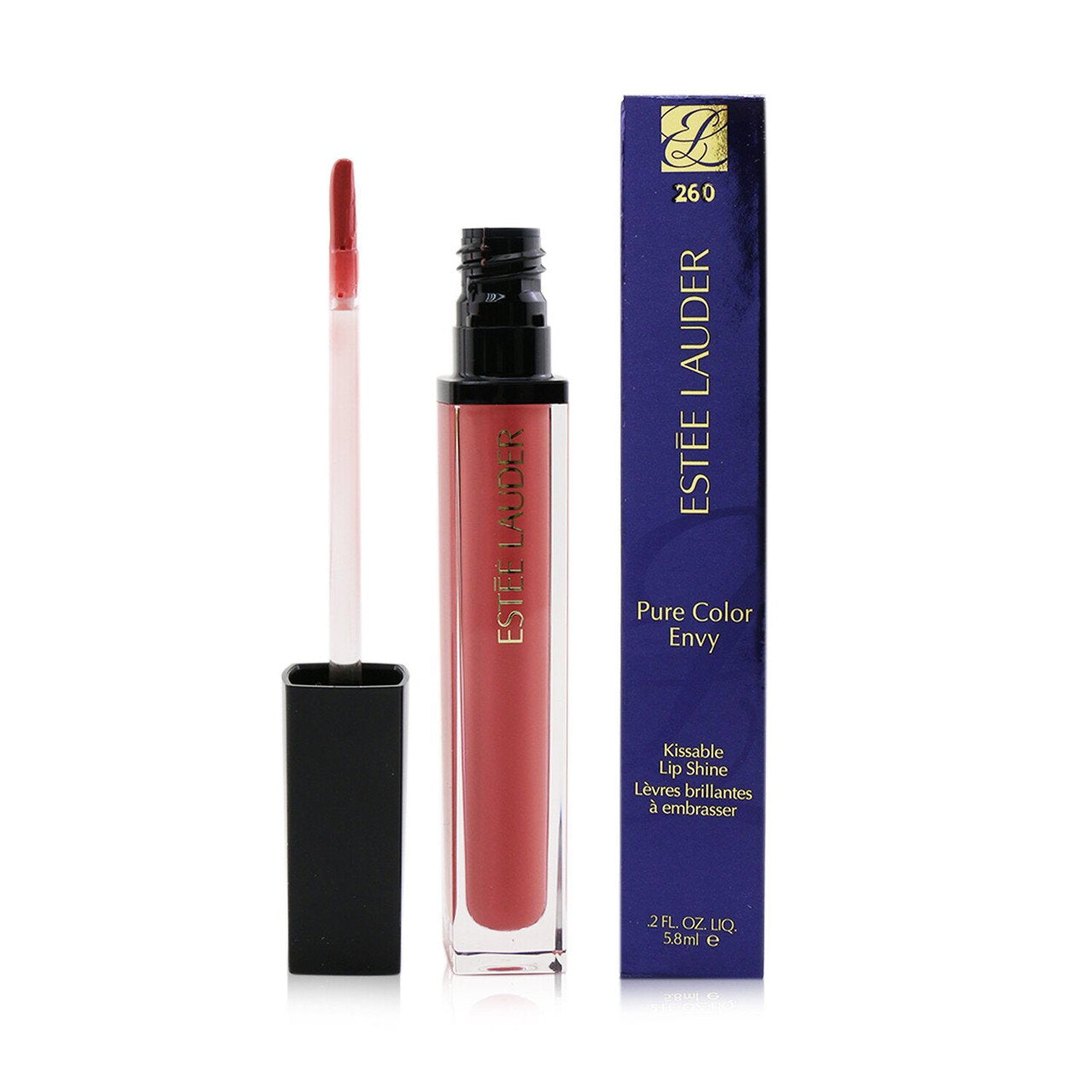 Estee Lauder, Pure Color Envy Kissable, Shiny, Lip Gloss, Rebellious Rose, 6 ml