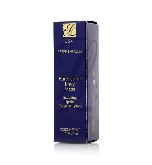Estee Lauder, Pure Color Envy - Matte, Cream Lipstick, 554, Deep Secret, 3.5 g