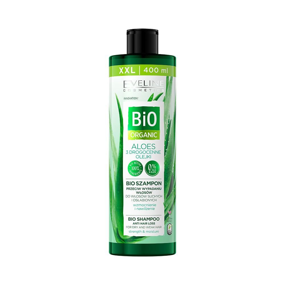 Eveline Cosmetics, Bio Organic, Aloe, Hair Shampoo, Anti-Hair Loss, 400 ml