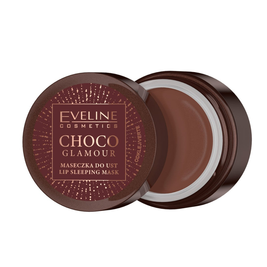 Eveline Cosmetics, Choco Glamour, Regenerating, Night, Lip Mask, 12 ml