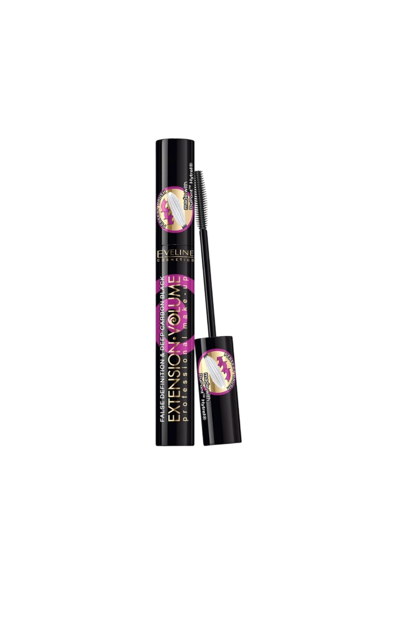 Eveline Cosmetics, Extension Volume 4D, Thickening, Mascara, Black, 10 ml
