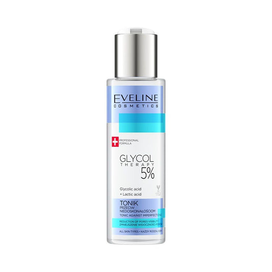 Eveline Cosmetics, Glycol Theraphy, 5% Acide Glycolic, Anti-Imperfections, Tonic Lotion, For Face, 150 ml *Tester