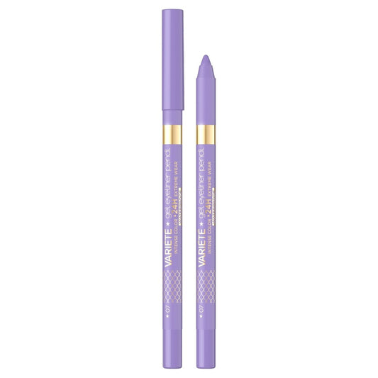 Eveline Cosmetics, Variete, Waterproof, Gel Pencil Eyeliner, 07, Lavender, 1.3 g
