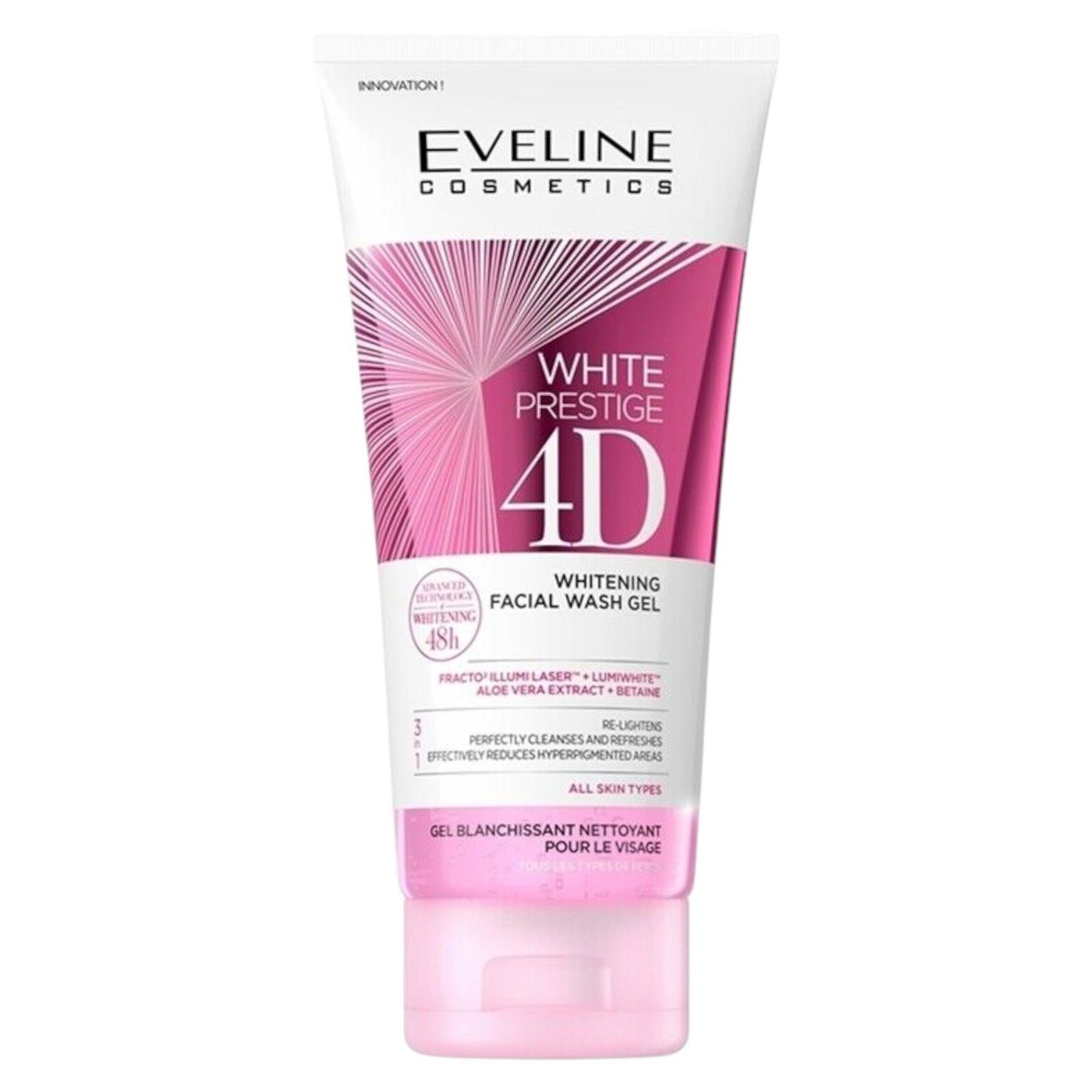 Eveline Cosmetics, White Prestige, Whitening, Gel, For Face, 200 ml *Tester