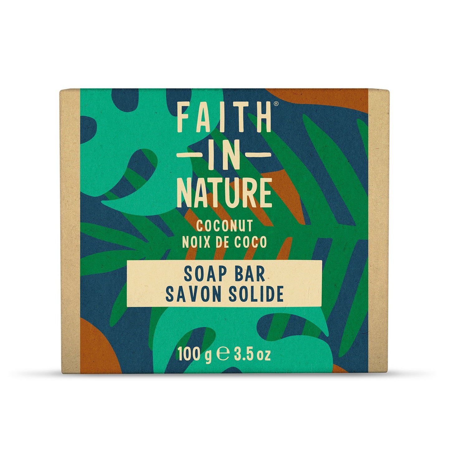 Faith In Nature, Coconut, Cleansing & Moisturising, Soap Bar, 100 g