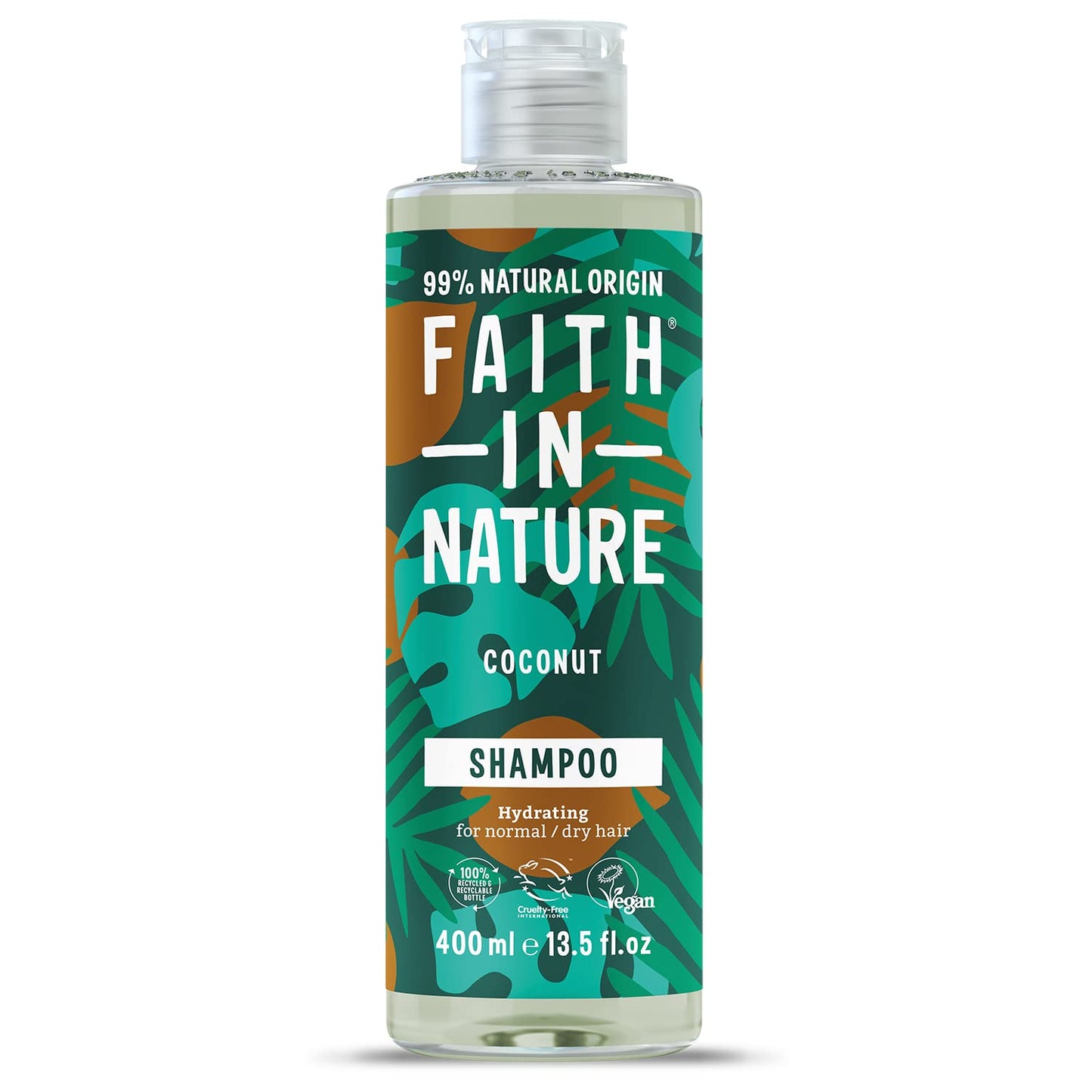 Faith In Nature, Coconut, Hair Shampoo, Hydrating & Moisturising, 400 ml