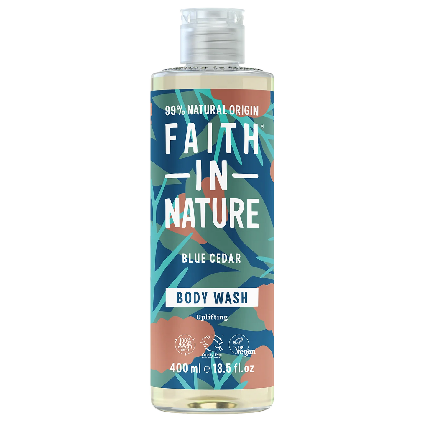 Faith In Nature, Blue Cedar, Cleansing & Revitalising, Body Wash, 400 ml