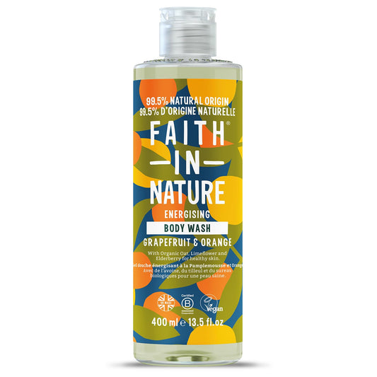 Faith In Nature, Grapefruit & Orange, Cleansing & Refreshing, Body Wash, 400 ml