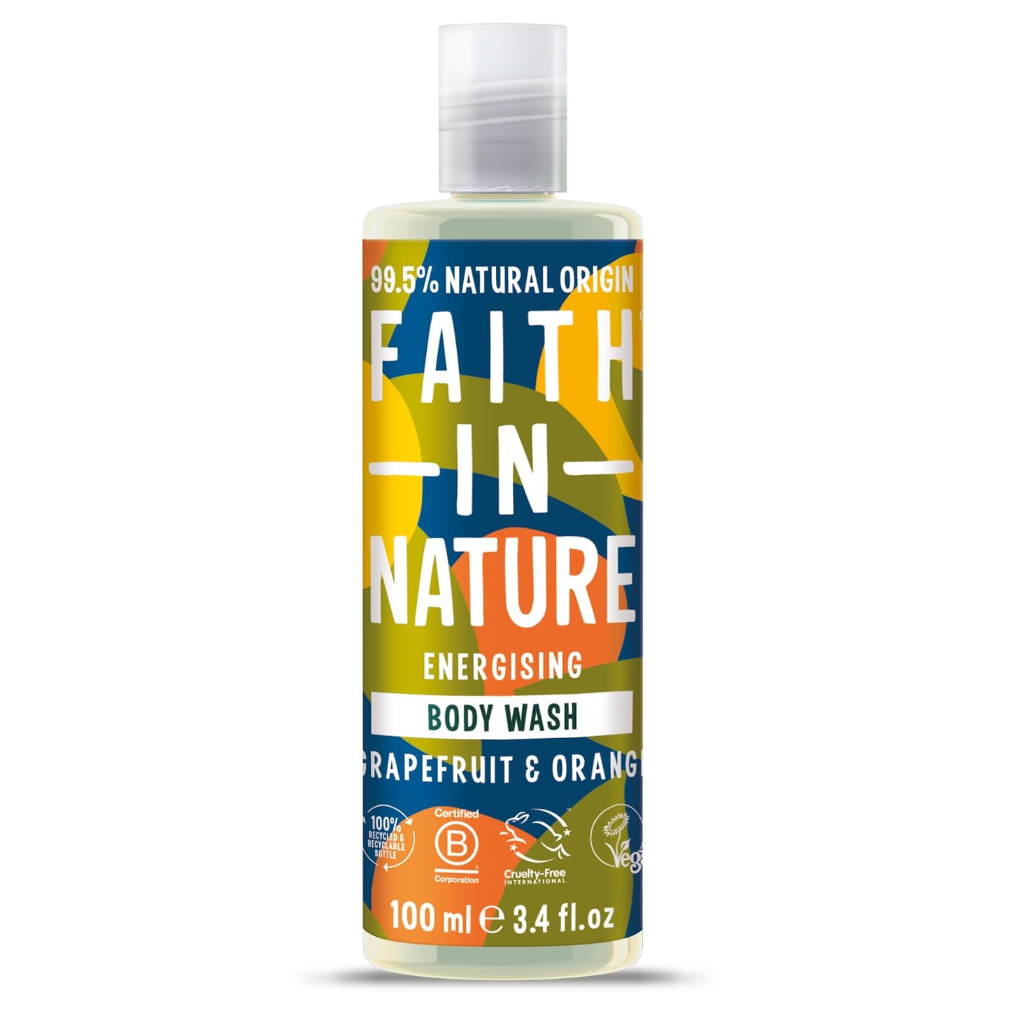 Faith In Nature, Grapefruit & Orange, Energising, Body Wash, 100 ml