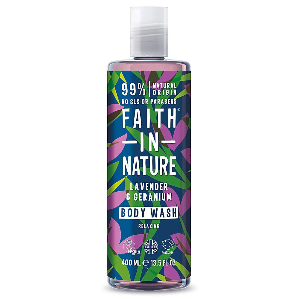 Faith In Nature, Lavender & Geranium, Cleansing & Nourishing, Body Wash, 400 ml