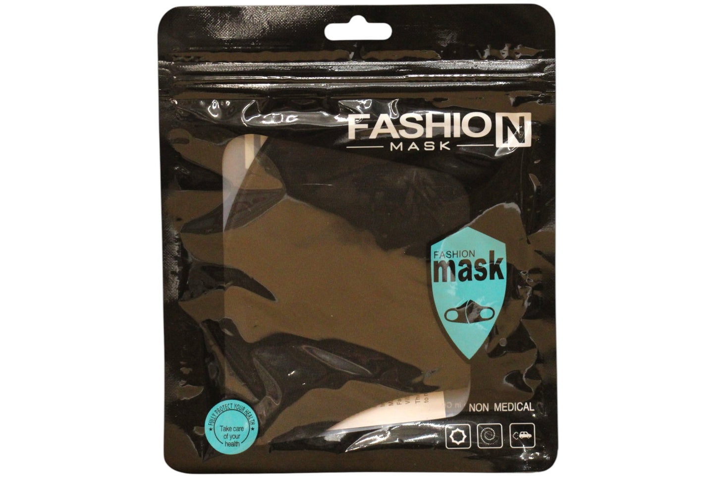 Fashion, Fashion, Textile Mask, Black, Reusable, For Women