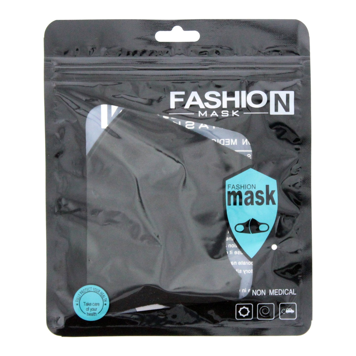 Fashion, Fashion, Textile Mask, Black, Reusable, For Women