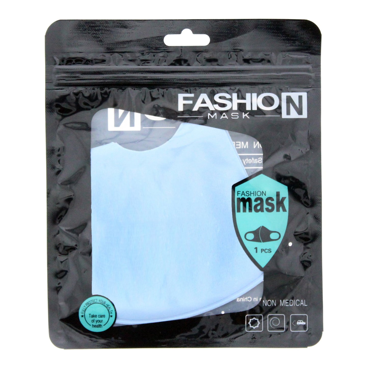 Fashion, Fashion, Textile Mask, Blue, Reusable, Unisex