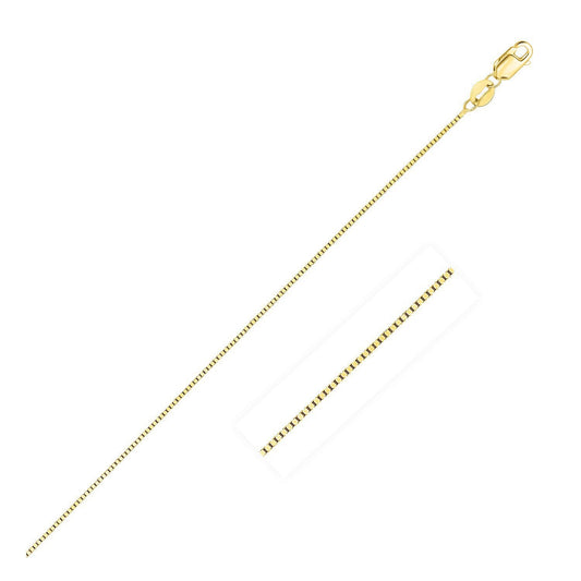 Cadena Clásica de Oro Amarillo de 14k, 0.45mm