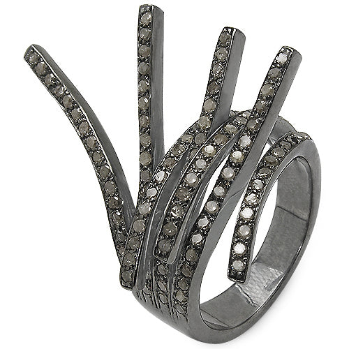 Anillo de Plata Fina .925 con Diamante Genuino TLB de 1.53 Quilates