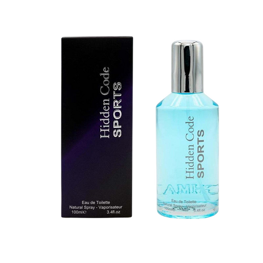 Fine Perfumery, Hidden Code Sports, Eau De Toilette, For Men, 100 ml