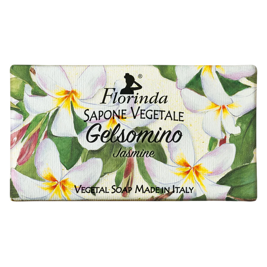 Florinda, Jasmine, Vegan, Hydrating & Cleansing, Floral, Scented Soap Bar , Body, 100 g