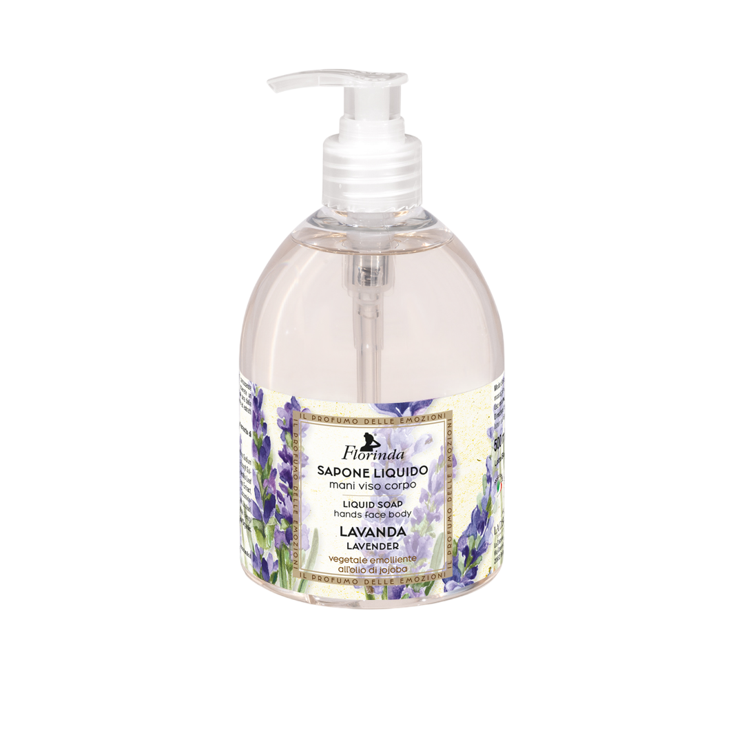 Florinda, Lavender, Floral, Cleansing, Liquid Soap, Face, Body & Hands, 500 ml