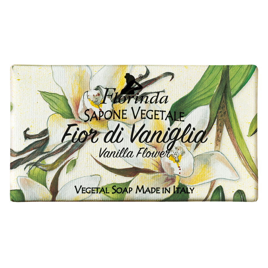 Florinda, Vanilla Flower, Vegan, Hydrating, Scented Soap Bar , Body, 100 g