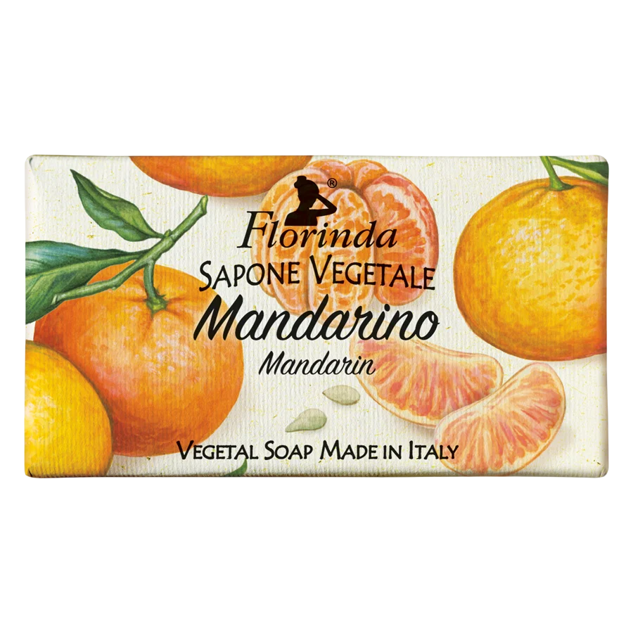 Florinda, Mandarin, Vegan, Cleansing & Moisturising, Soap Bar, Body, 100 g