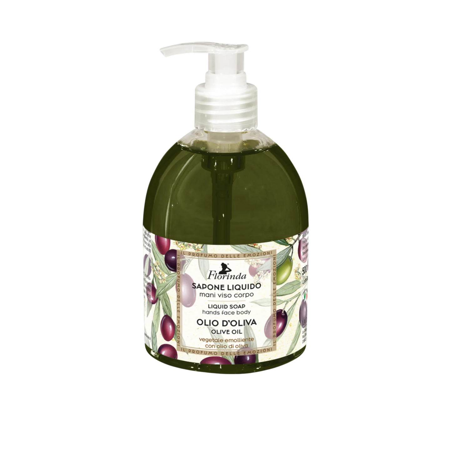 Florinda, Olia D'Oliva, Cleansing & Softening, Liquid Soap, Hands & Face & Body, 500 ml