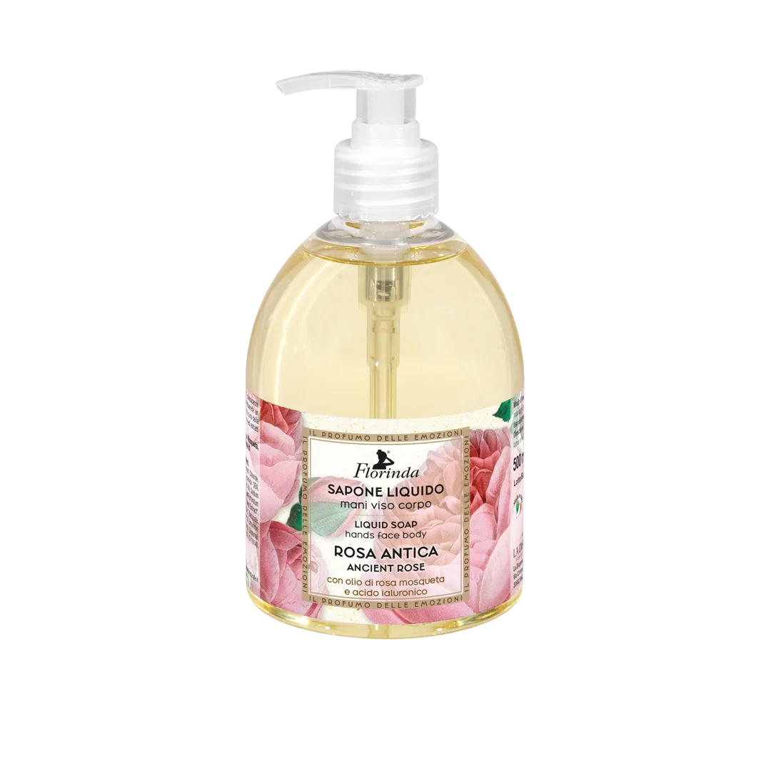 Florinda, Rosa Antica, Cleansing & Softening, Liquid Soap, Hands & Face & Body, 500 ml