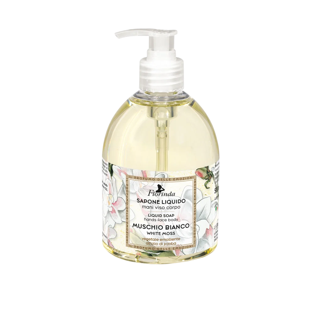 Florinda, White Moss, Musk, Hydrating & Cleansing, Liquid Soap, Hands & Body, 500 ml