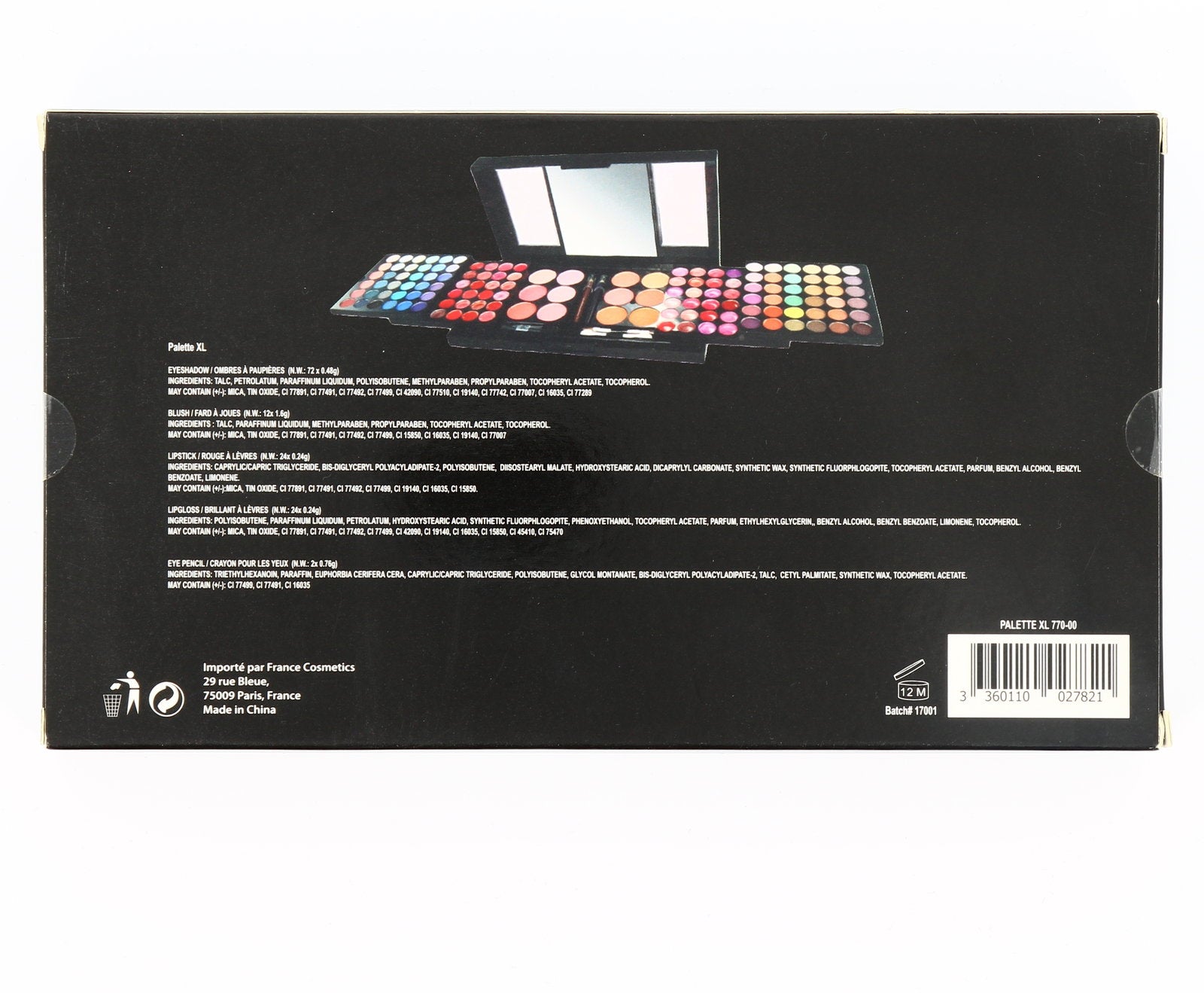 France Cosmetics , France Cosmetics , Face Palette, 72 + 12 + 24 + 24 + 2 pcs, 67 g - view 5