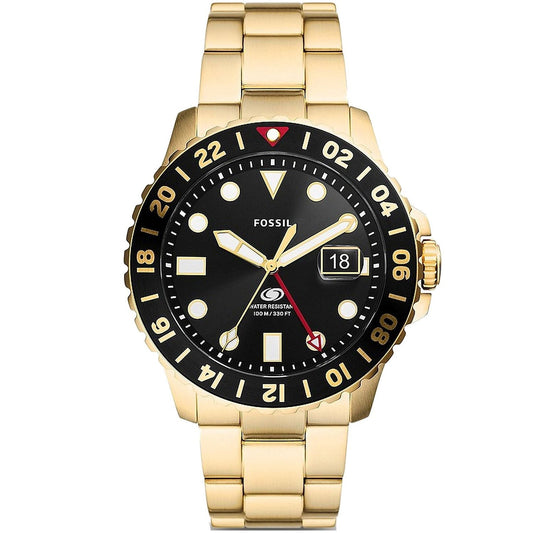 Fossil GMT azul para hombre