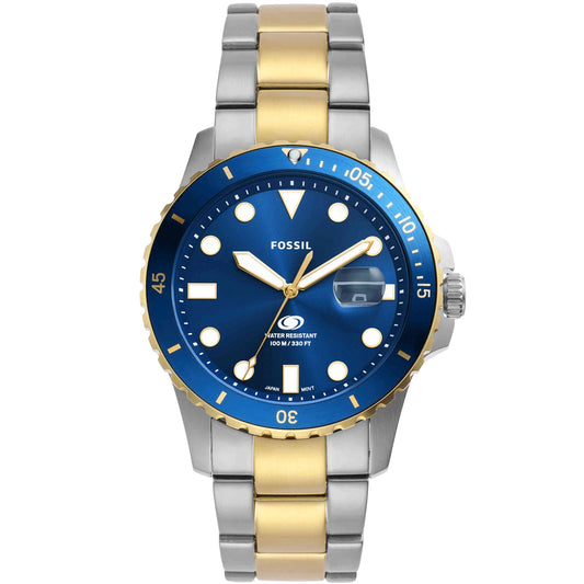 Fossil para hombre, buzo azul