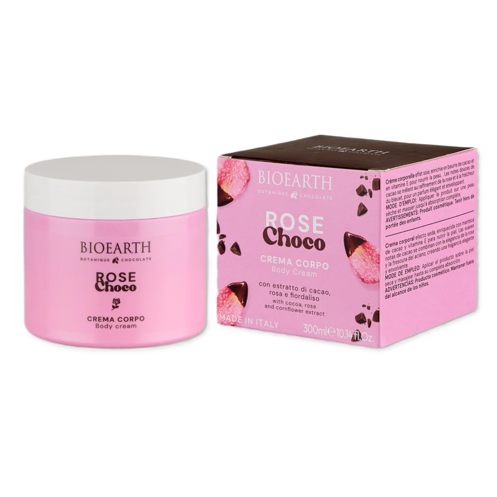 Bioearth, Rose Choco, Hydrating & Softening, Body Cream, Daily, 300 ml