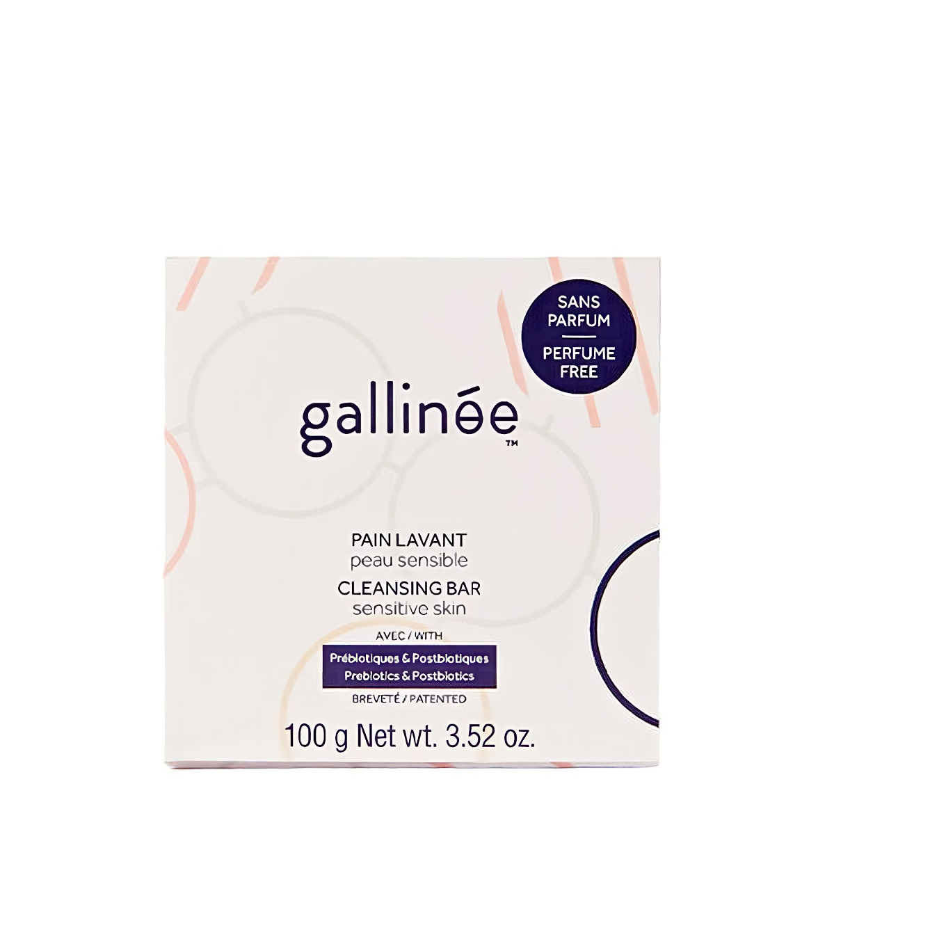 Gallinee, Microbiome Skincare, Perfume-Free, Soothing, Cleansing Bar, For Face & Body, 100 g - view 2