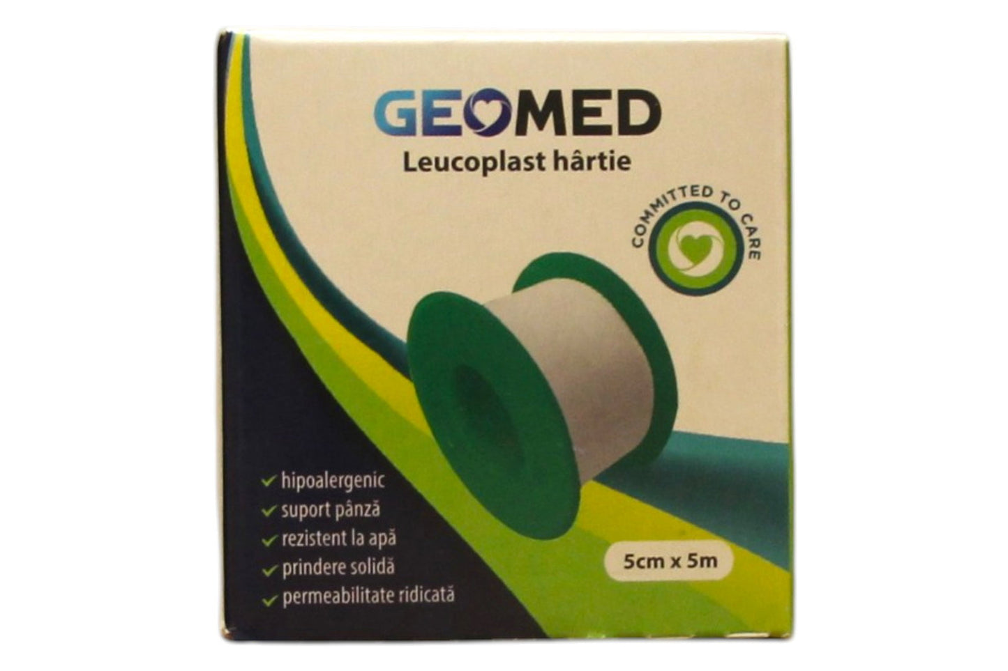 Geomed, Geomed, Leukoplast, Paper, 5 cm x 5 m