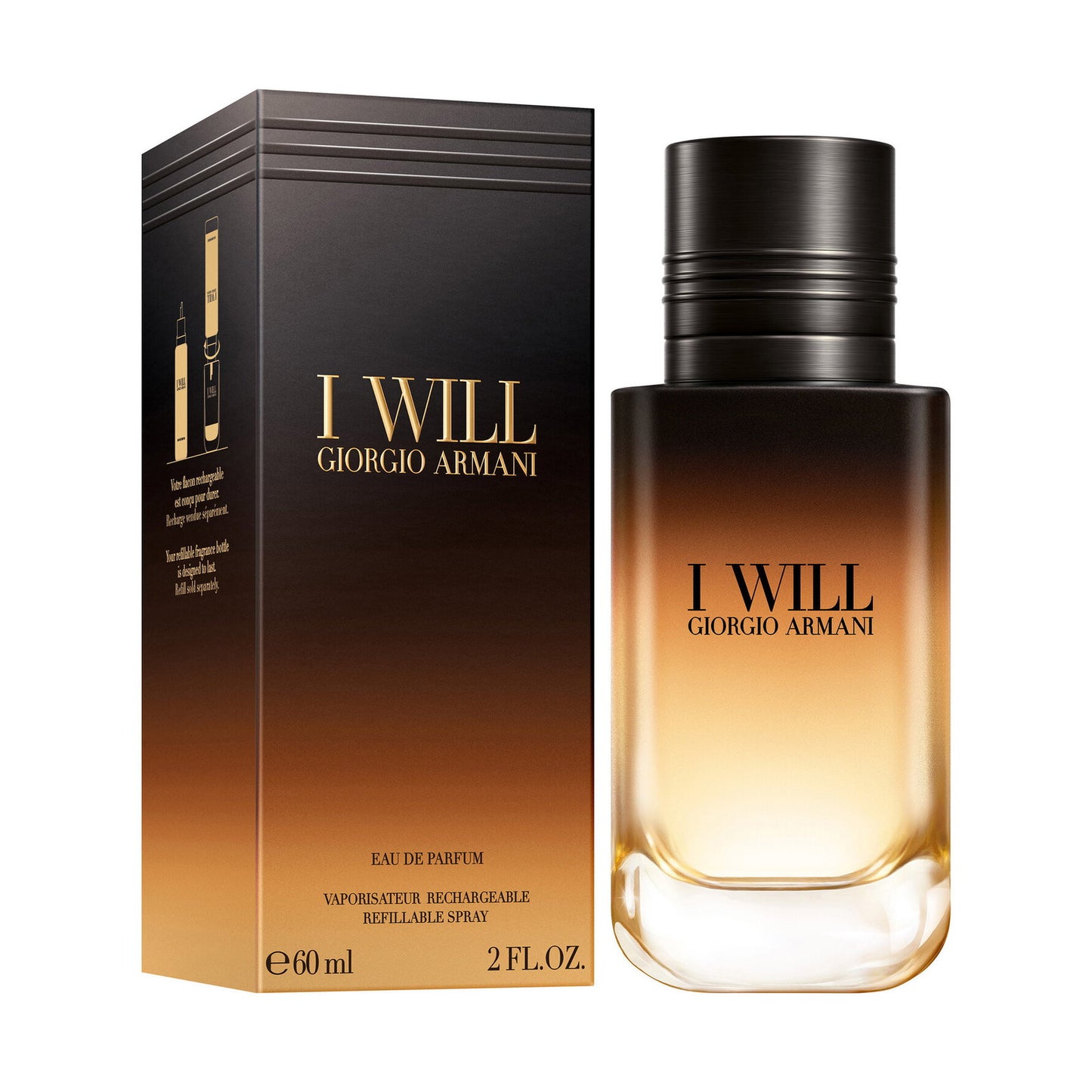 Giorgio Armani, I Will, Eau De Parfum, For Men, Refillable, 60 ml