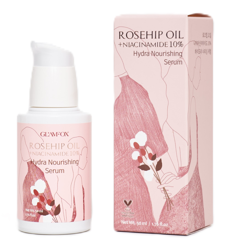 Glamfox, Rosehip Oil, Nourishing, Daily, Serum, For Face, 50 ml