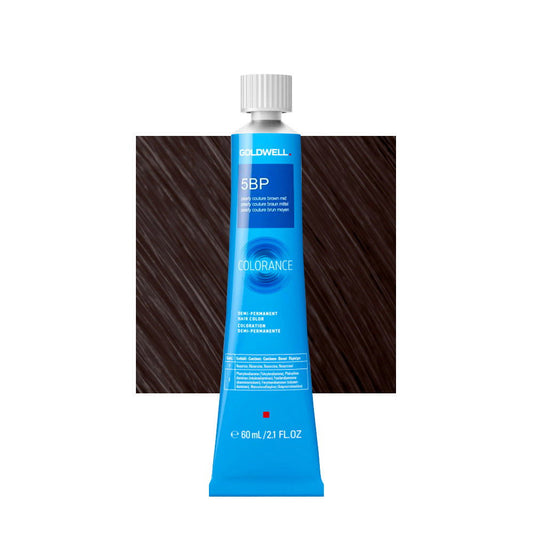 Goldwell, Colorance, Demi-Permanent Hair Dye, 5BP Medium Pearly Couture Brown, 60 ml