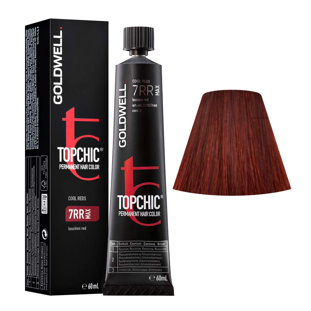 Goldwell, TopChic, Permanent Hair Dye, 7RR Red Passion, 60 ml