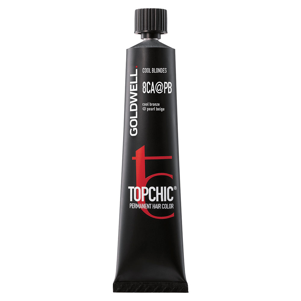Goldwell, TopChic, Permanent Hair Dye, 8CAPB Cool Bronze/Pearl Beige, 60 ml