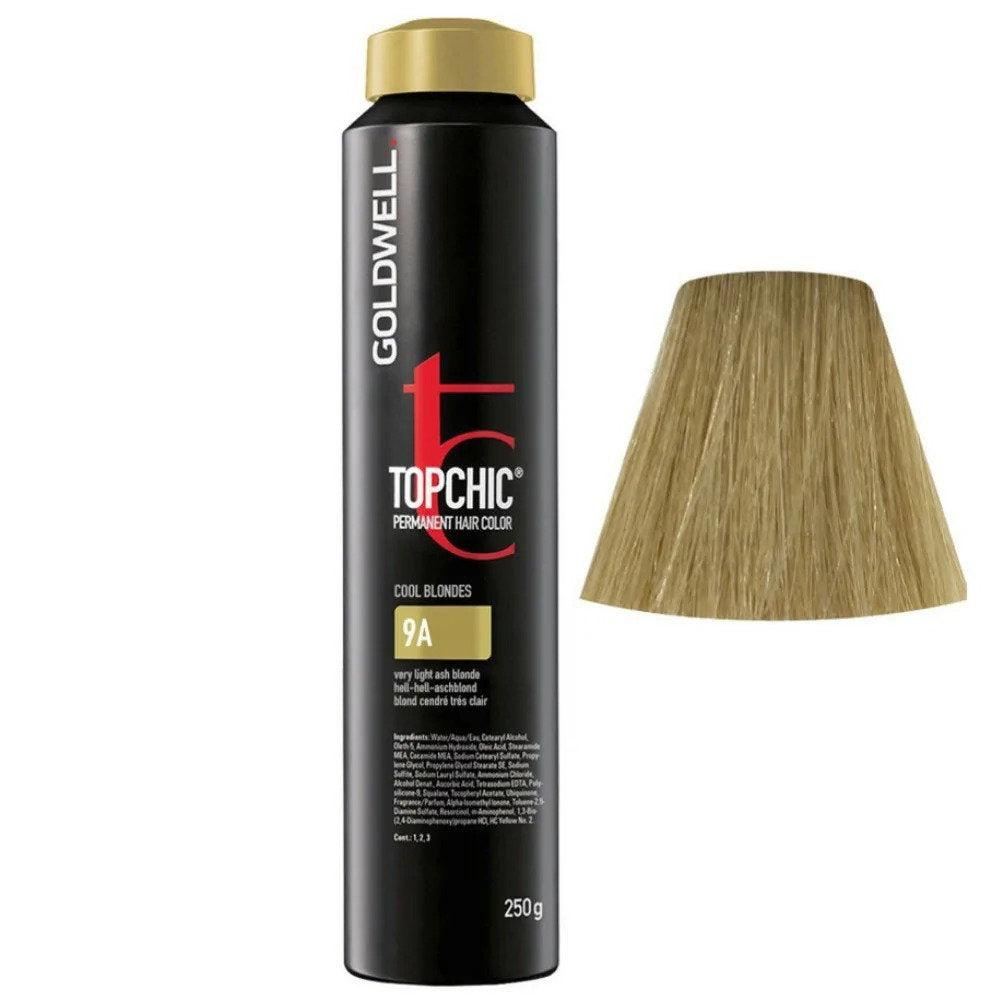 Goldwell, TopChic, Permanent Hair Dye, 9A Cool Blonde, 250 ml