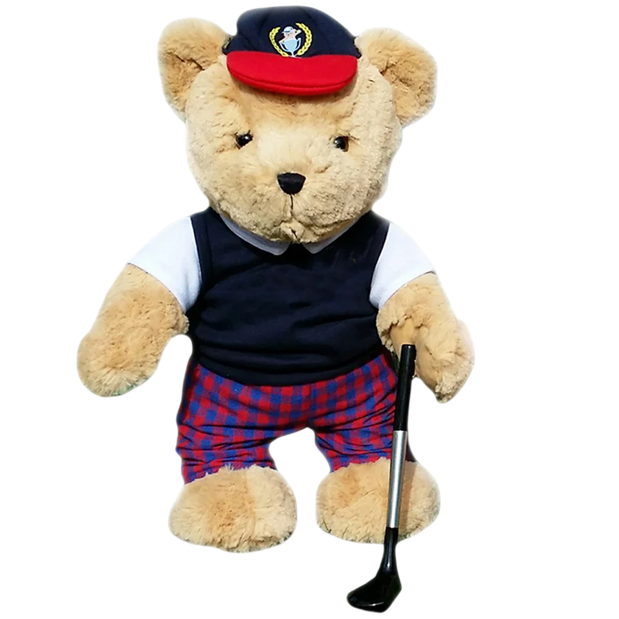 Golfing, Golfing Boy, Teddy Bear, Collectible Plush Toy