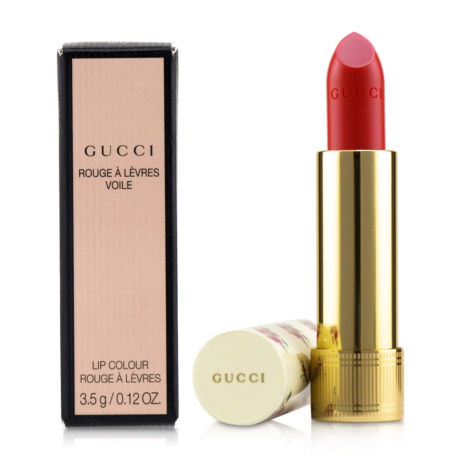 Gucci, Rouge A Levres Voile, Long-Lasting, Cream Lipstick, 302, Agatha Orange, 3.5 g - view 2