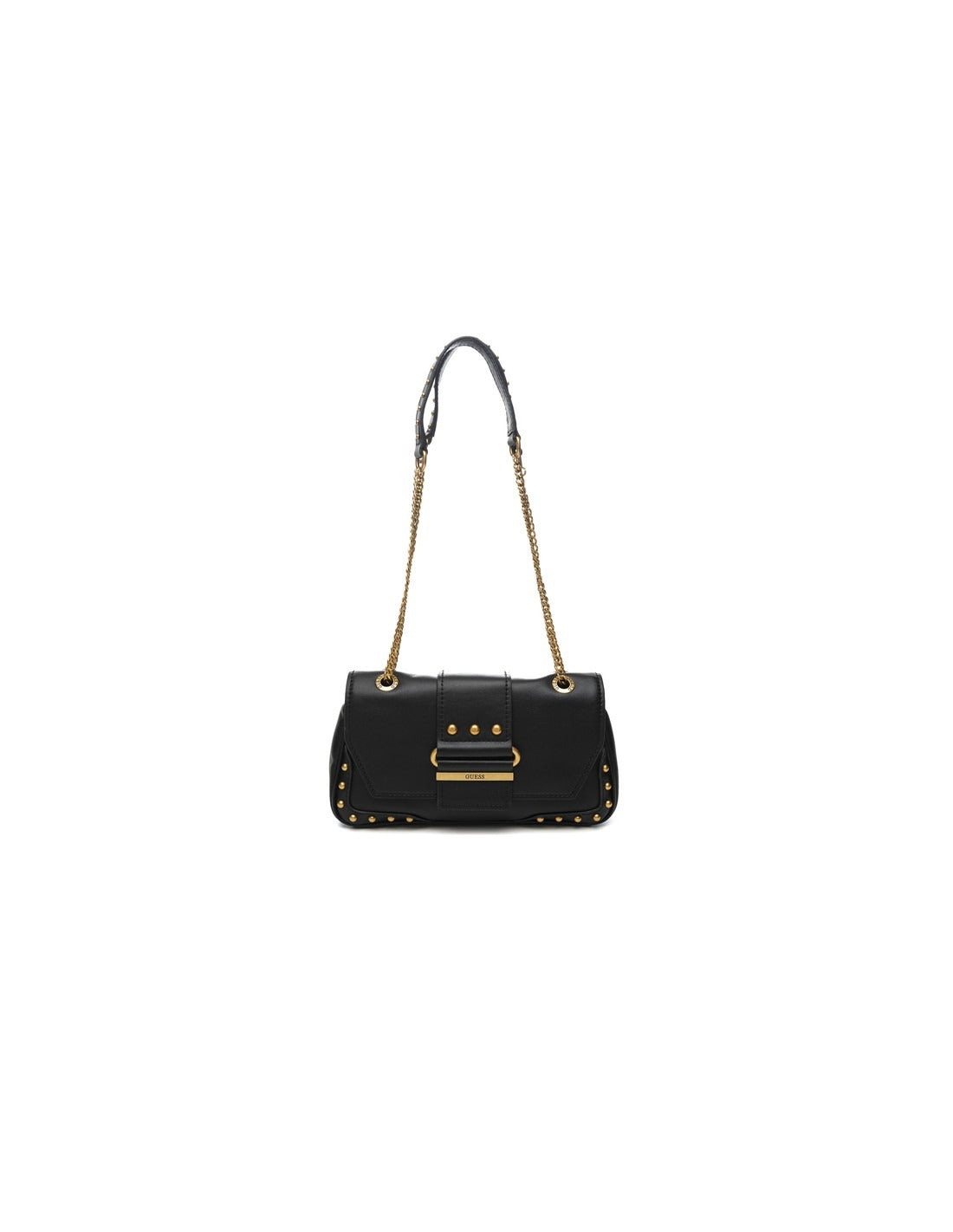 Guess, Greta, Polyurethane, Textile Crossbody Bag, Black, hwvb81 29210, 16 x 29 x 5.3 cm, For Women