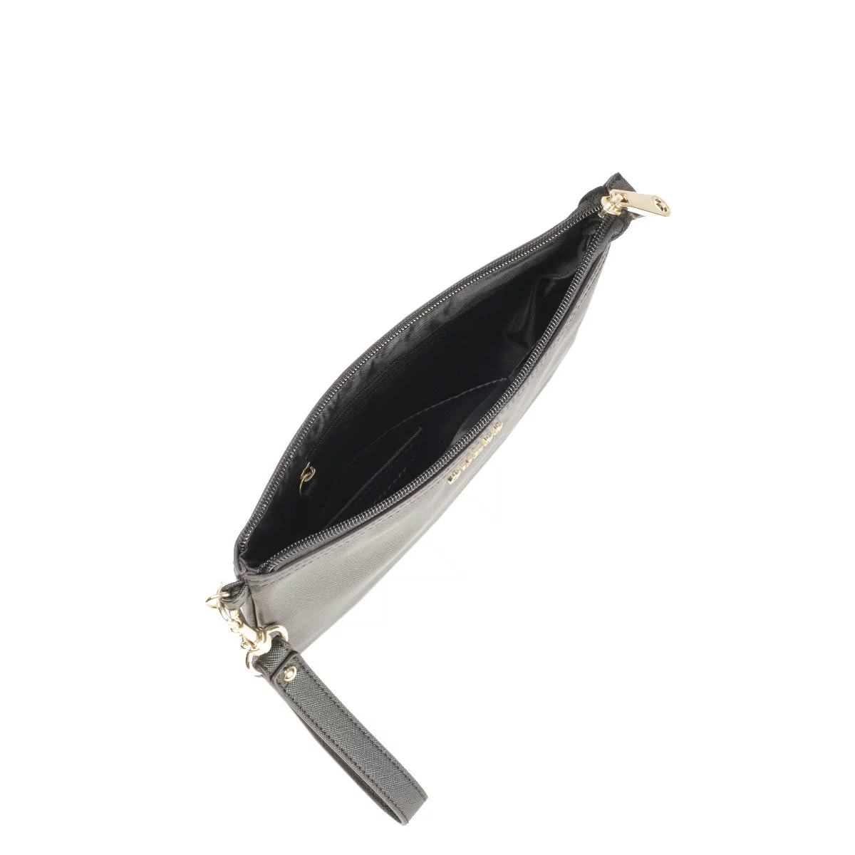 Guess, Vanille, Synthetic Leather, Textile Bag, Toiletry, Black, For Women, 25 x 19 x 2 cm