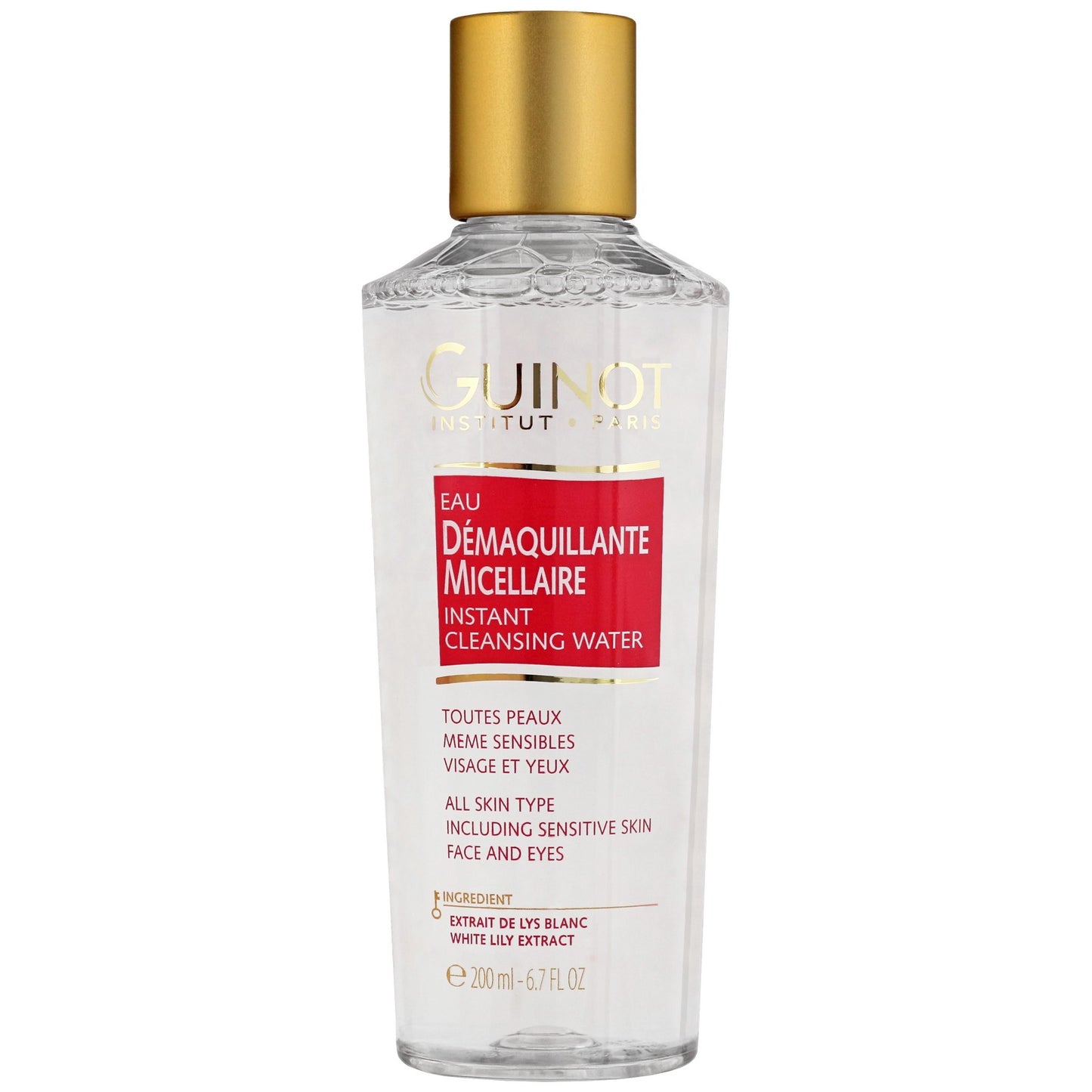 Guinot, Guinot, White Lily Extract, Cleansing, Micellar Water, For All Skin Types, 200 ml - view 3