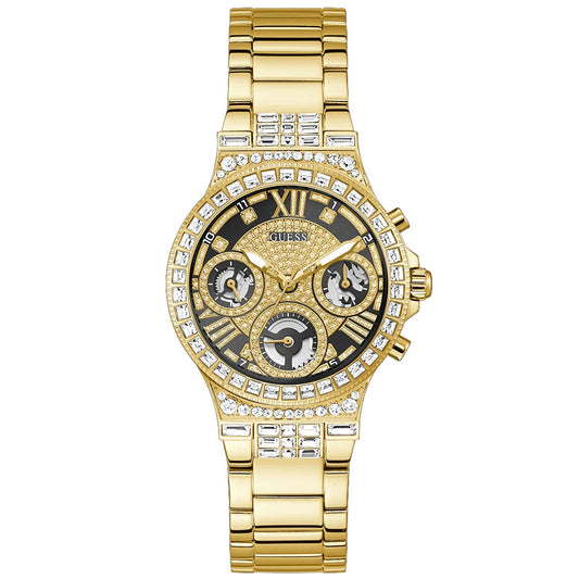 Guess Reloj multifunción dorado para mujer