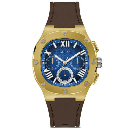 Guess Multifunción para Hombre en Tono Dorado y Marrón